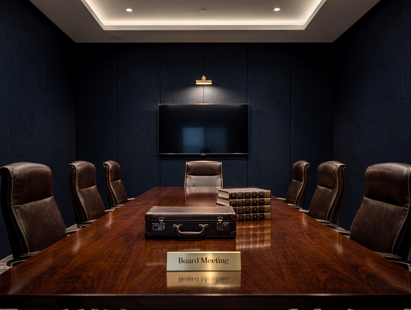 Elegant British boardroom representing institutional accreditation and governance